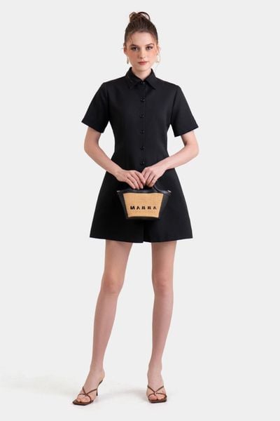 Mua Đầm váy sơ mi suông dáng dài, ngắn tay, dây eo tự chỉnh,chất vải đũi đẹp  mềm mát Đũi Việt - Nâu - M tại ĐŨI VIỆT Official | Tiki