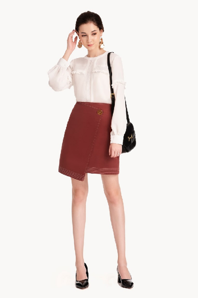 Đầm xòe kiểu hai dây chân váy xếp ly (Hồng) | AlvinStore.Vn