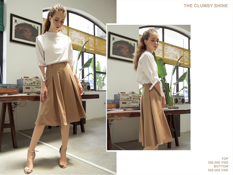 Chân váy xếp ly dài dáng xòe CV0509  Thời trang công sở KK Fashion 2019