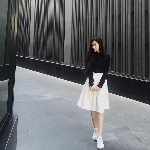 UNIQLO Nhật chính hãng) NỮ- Quần ống rộng giả váy | Shopee Việt Nam