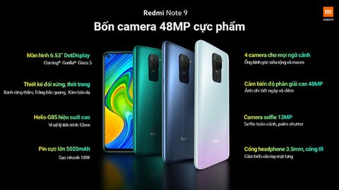Redmi Note 9 và Redmi Note 9 Pro ra mắt tại Việt Nam: Màn hình đục lỗ, 4 camera, giá từ 3.99 triệu đồng
