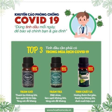Hướng dẫn sử dụng Tinh dầu diệt khuẩn cực mạnh phòng chống COVID 19 hiệu quả