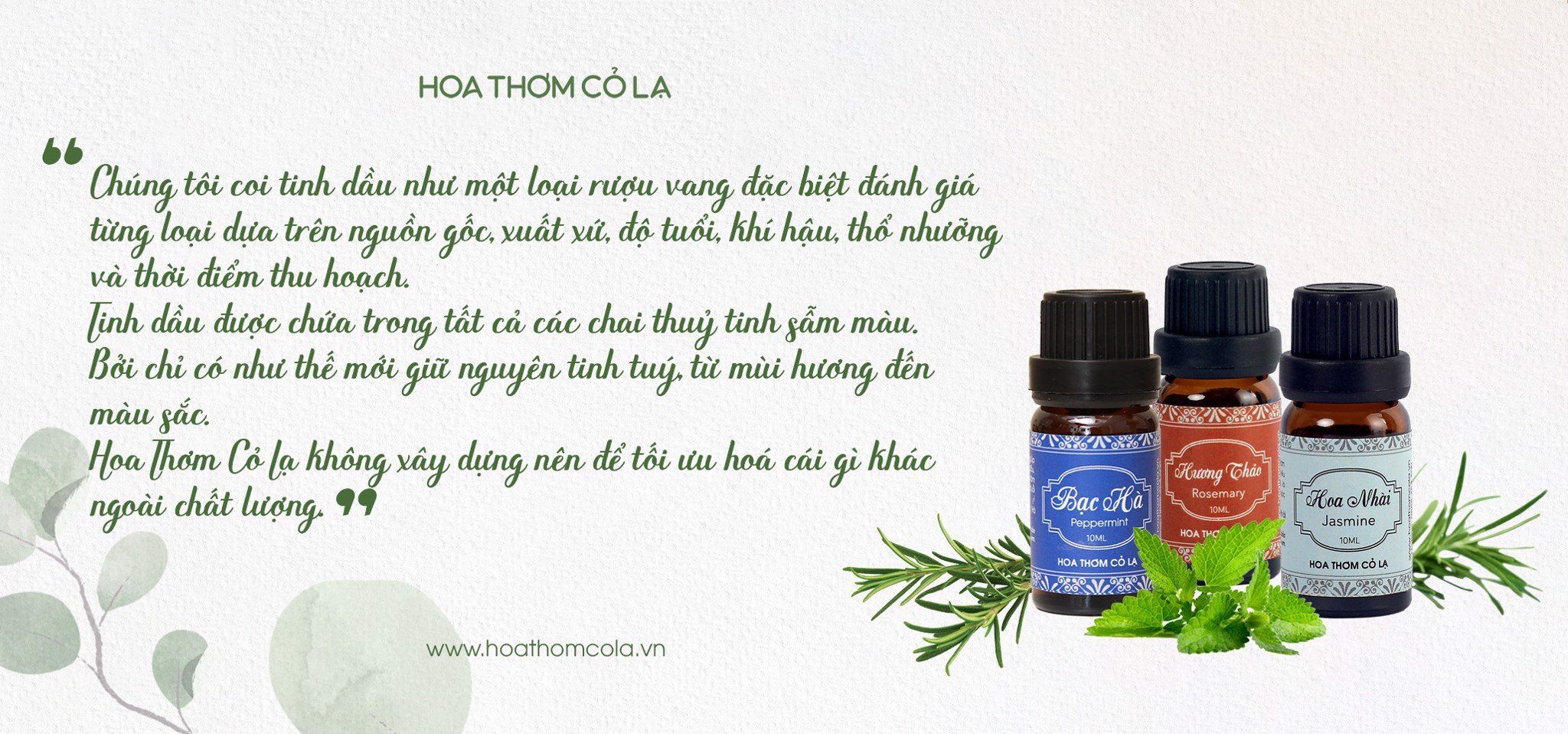 Hoa Thơm Cỏ Lạ - Tinh dầu chất lượng