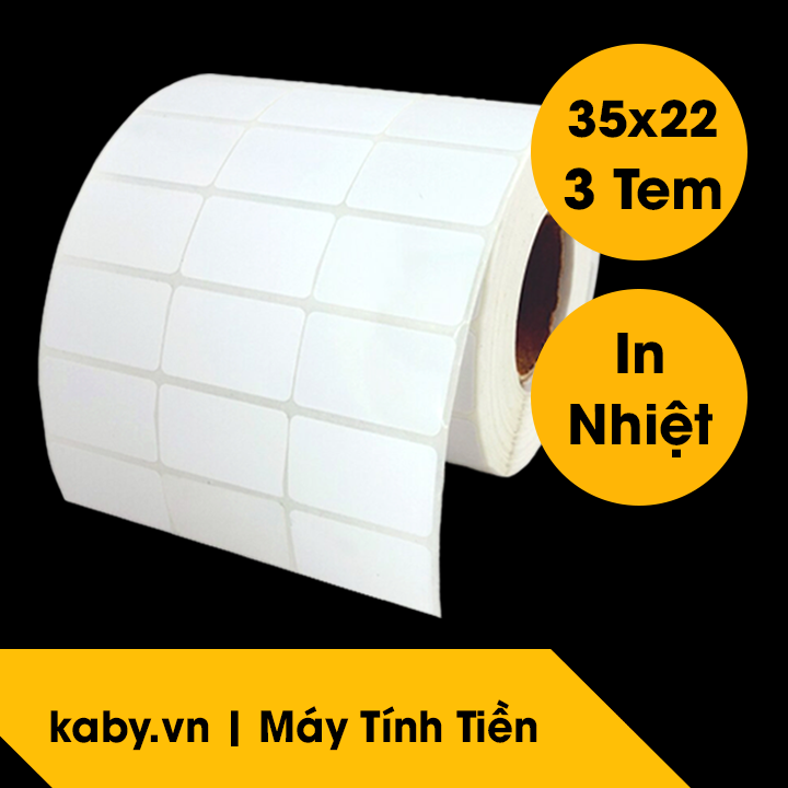 giấy in mã vạch 3 tem in nhiệt 35x22