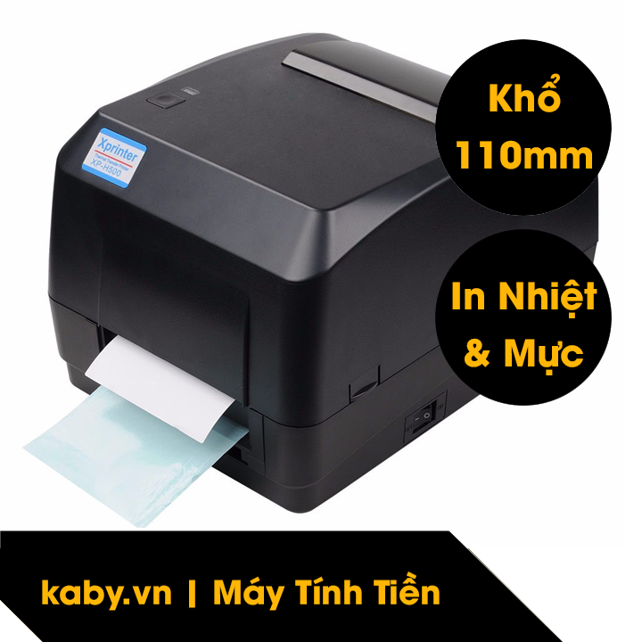 máy in mã vạch xprinter xp h500e