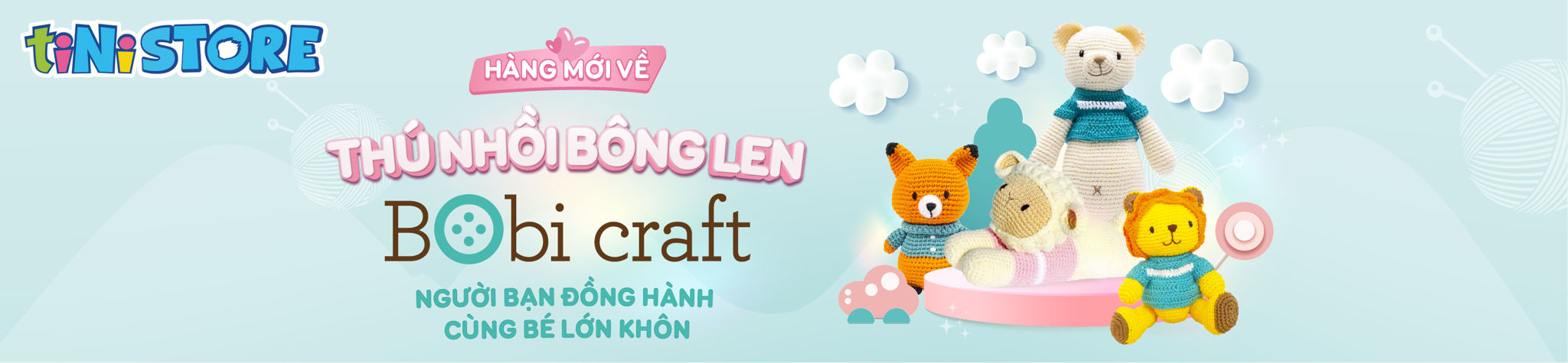 BOBICRAFT ĐỒ CHƠI LEN TIÊU CHUẨN CHÂU ÂU