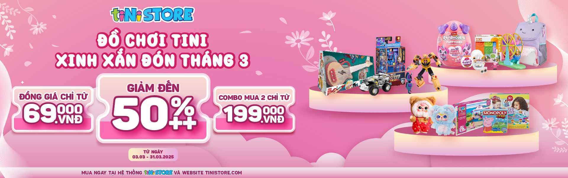 tiNiStore giảm đến 50%++