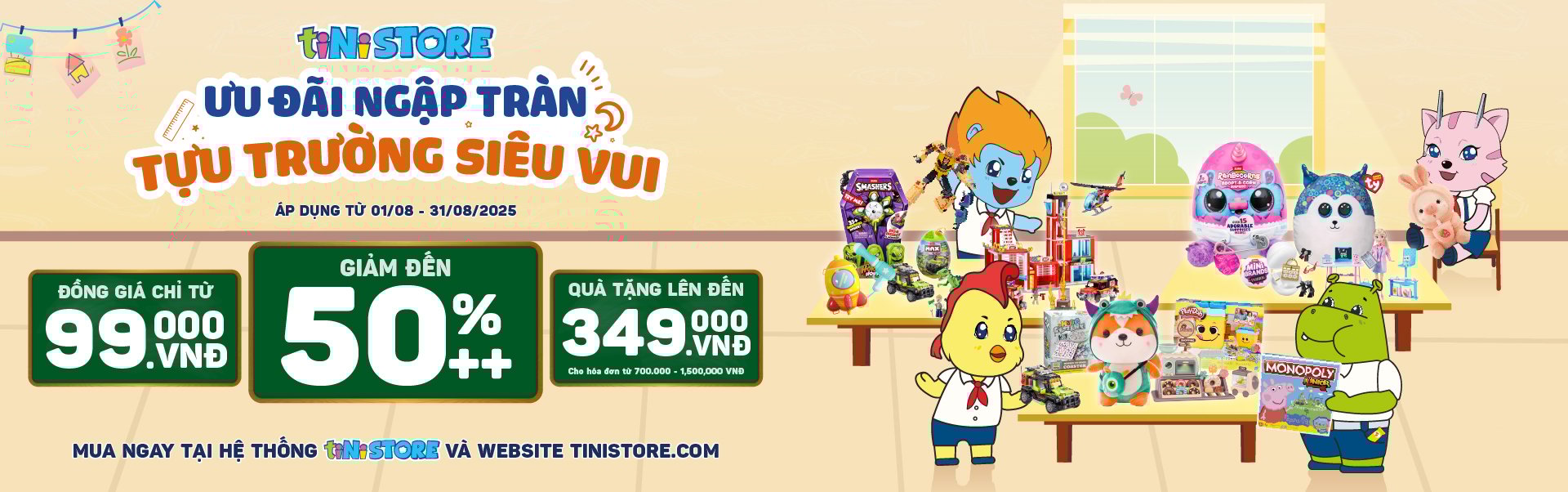 tiNiStore giảm đến 50%++
