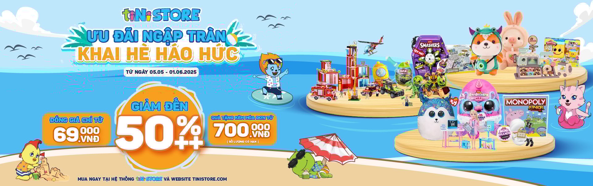 tiNiStore giảm đến 50%++