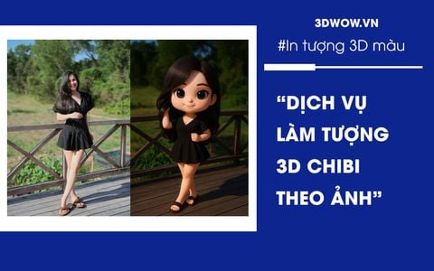 Làm tượng theo ảnh, 3D chibi màu theo ảnh giá tốt, chất lượng
