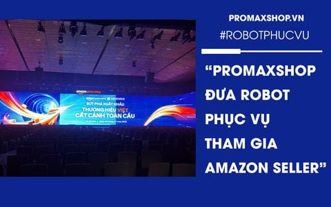 Promaxshop mang robot tham dự sự kiện Amazon seller education