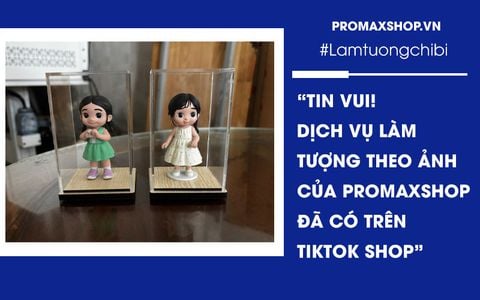 Làm tượng theo ảnh 3D chibi, tượng tự tô màu, 3D giống thật đã có trên TikTok shop