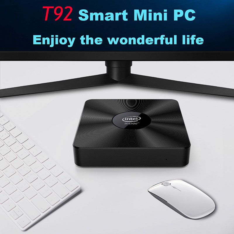 Mini PC, CPU mini máy tính chuẩn công nghiệp Quad Core Z8350 Aturos T92