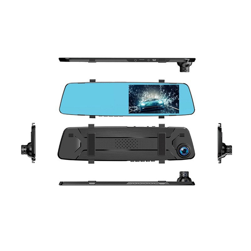Gương chiếu hậu cho xe ô tô tích hợp camera ghi hình trước chuẩn 1080p và sau VGA Aturos K1 Car DVR