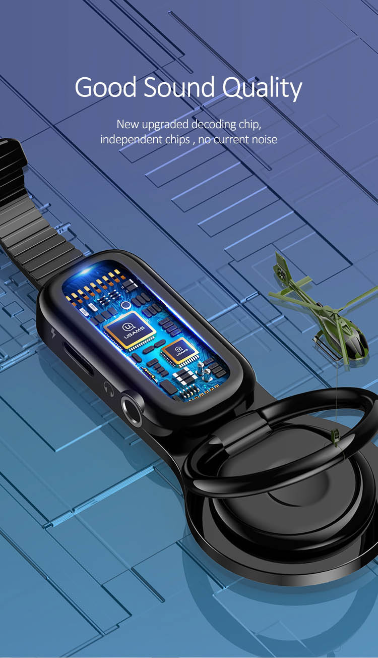 Bộ chuyển đổi sạc cho iPhone đầu Lightning tích hợp cổng Audio 3.5mm USAMS US-SJ275 AU06