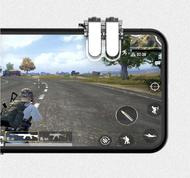 Nút bắn chơi game kim loại Gpoint 4 nút chơi PUBG Mobile Promax W6s