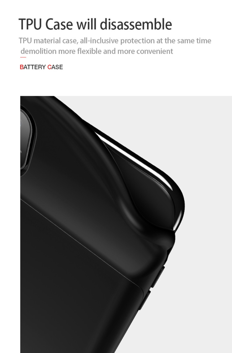 Ốp lưng kèm pin sạc dự phòng cho iPhone X/XS USAMS US-CD43 3200mAh (Black)