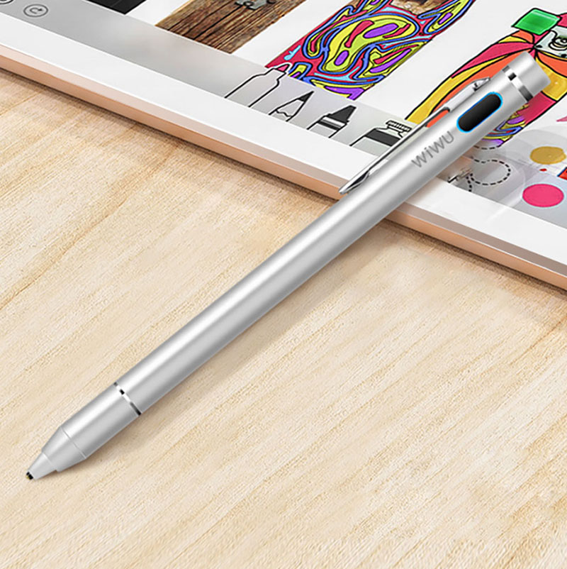 Bút cảm ứng stylus đầu nhỏ WiWU Picasso active stylus P338 cho iPhone, iPad, thiết bị màn hình cảm ứng Android