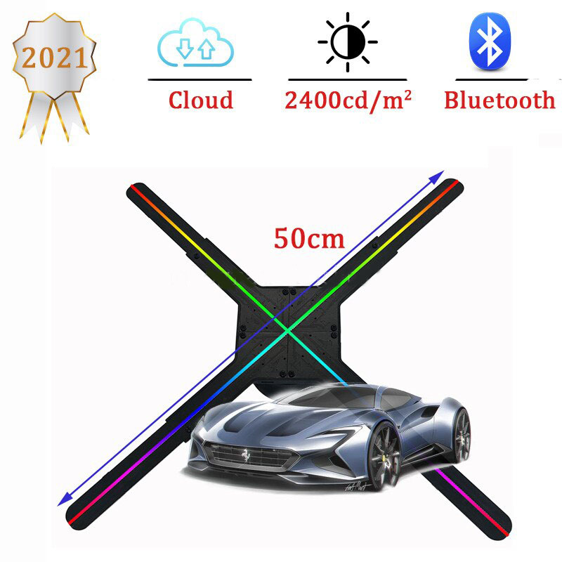 Quạt đèn LED 3D Aturos 3D Holo S5 50cm, 544 LED - Hỗ trợ Cloud, Holowall, độ sáng 2400cd/m2