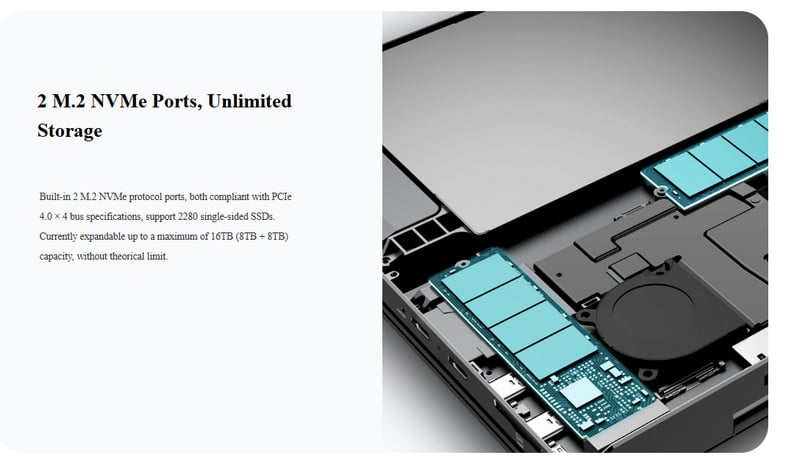 Laptop mini cầm tay bỏ túi GPD DUO 13,3 inch, màn hình kép