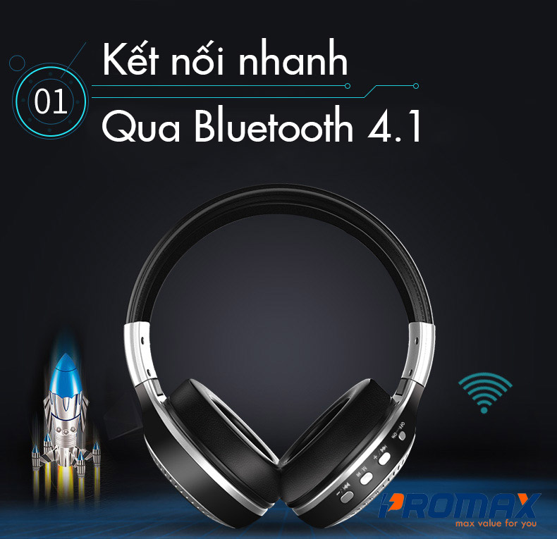 Tai nghe Bluetooth 4.1 Zealot B19 loa siêu trầm kèm thẻ tai nghe 