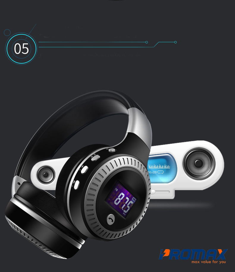 Tai nghe Bluetooth 4.1 Zealot B19 loa siêu trầm kèm thẻ tai nghe 