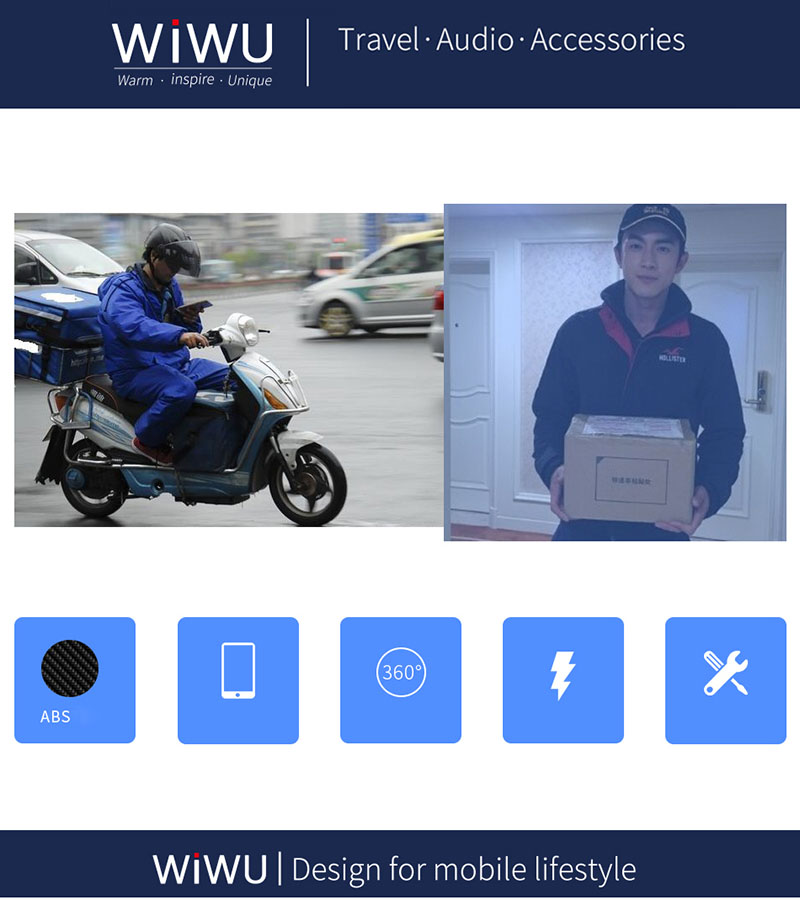 Giá đỡ kẹp điện thoại trên xe máy, xe đạp WIWU PL800 Bicycle motorcycie Universal holder
