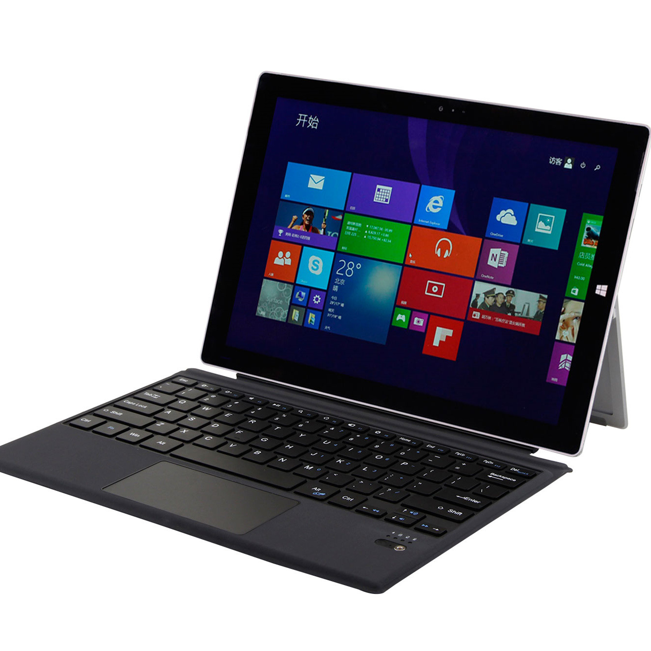 Bàn phím Bluetooth typer cover slim cho Surface Pro 3/4/5 Promax Lite (Xám)