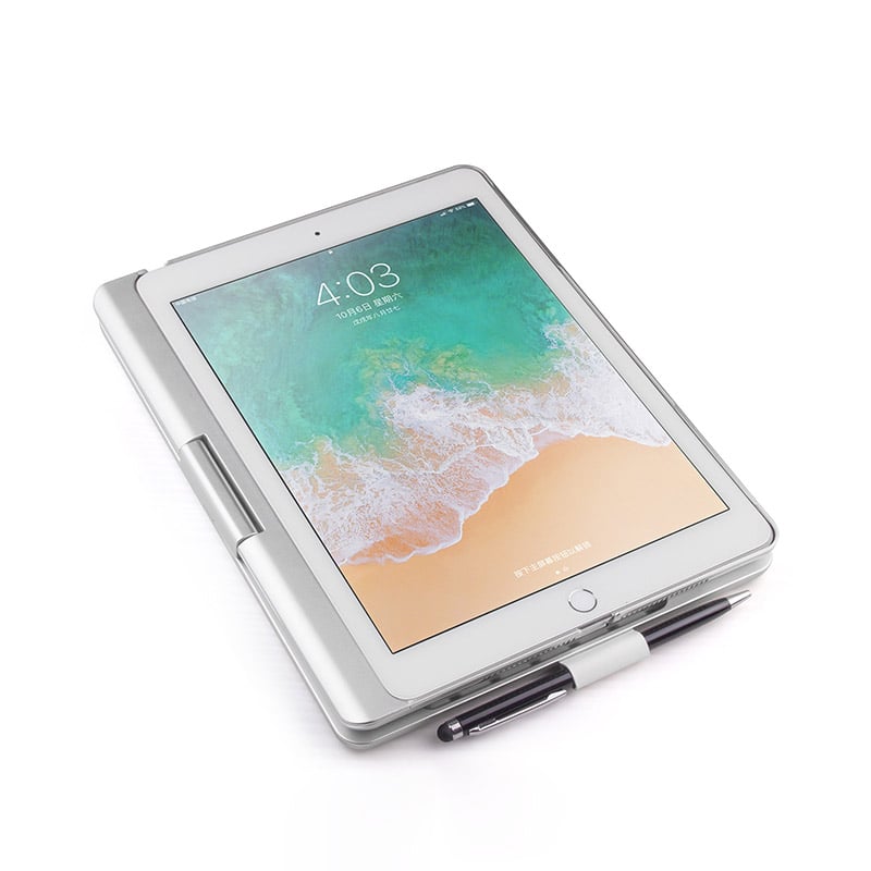 Bàn phím Bluetooth có đèn có thể gập xoay 360 độ cho iPad Air/ iPad Air 2/ iPad 9.7 Aturos F180