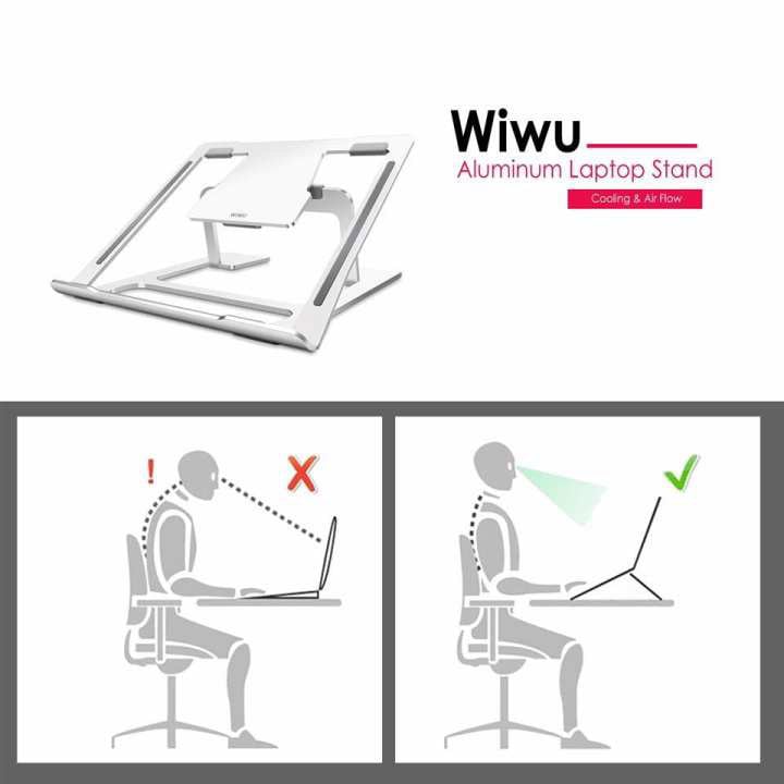 Dock giá đỡ cho Laptop nhiều nấc WIWU Stand S100 (Màu bạc)
