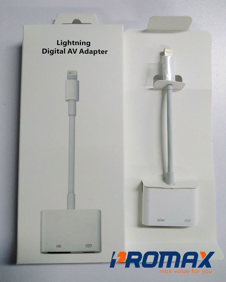 Cáp chuyển đổi HDMI cho iPhone, iPad tích hợp cổng sạc Lightning