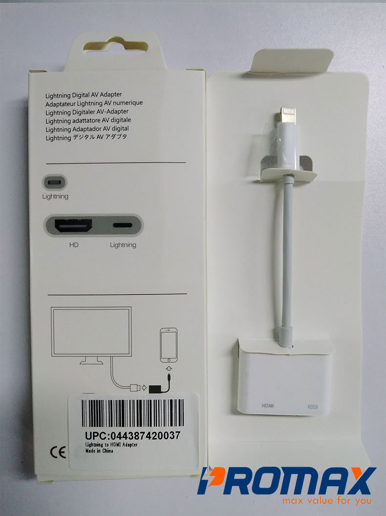 Cáp chuyển đổi HDMI cho iPhone, iPad tích hợp cổng sạc Lightning