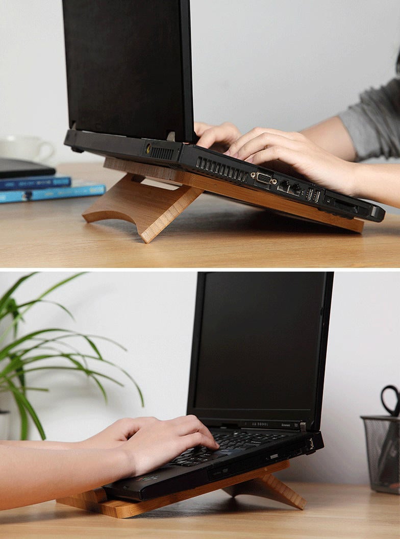 Đế tản nhiệt bằng gỗ cho Laptop Macbook Aturos 