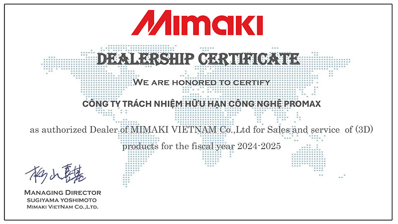 Máy in tượng 3D giống thật Mimaki 3DUJ-553 in mô hình kích thước lớn tích hợp in UV