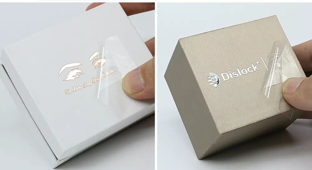 Nhận in logo 3D UV DTF lột dán, nhũ kim loại vàng bạc theo yêu cầu
