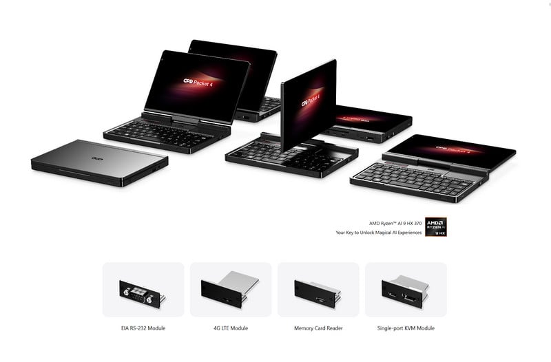 GPD Pocket 4, 8.8 inch, SSD 1T up 2T