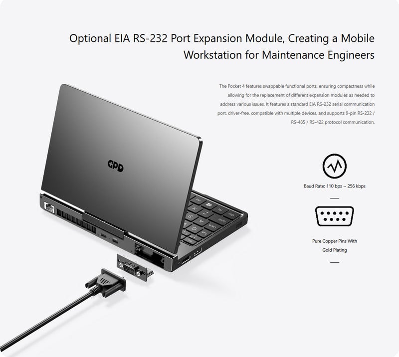 GPD Pocket 4, 8.8 inch, SSD 1T up 2T