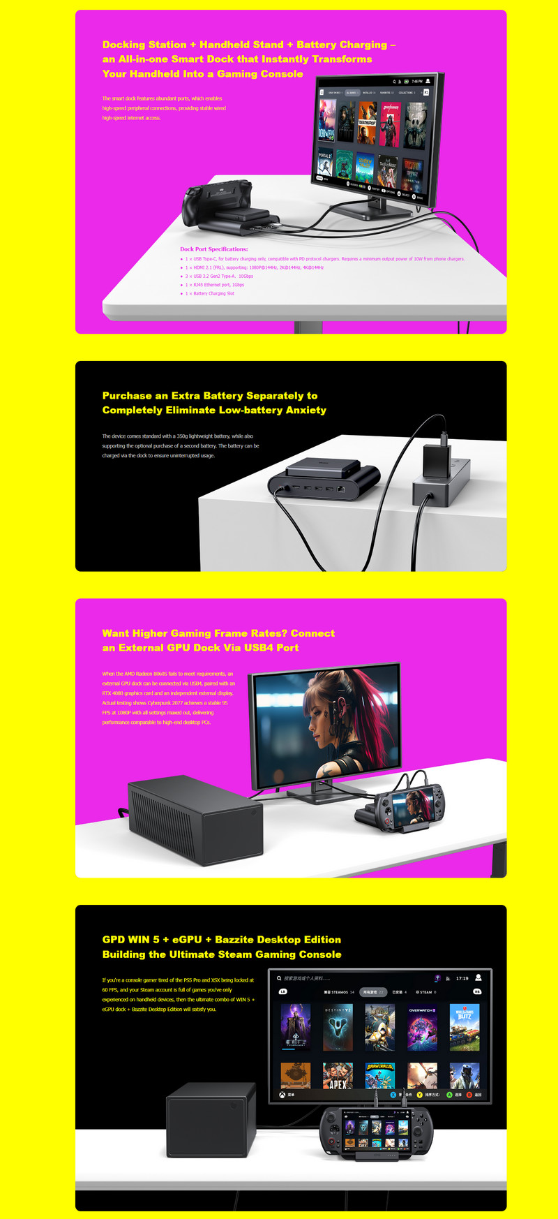 Tay cầm chơi game GPD Win 5