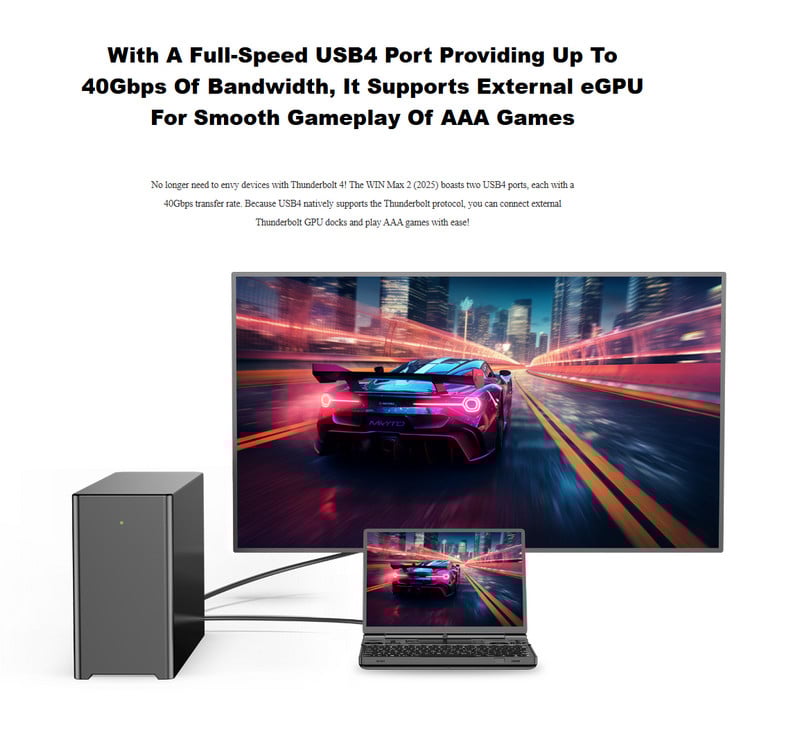 Laptop mini cầm tay chơi game GPD WIN Max 2 2025