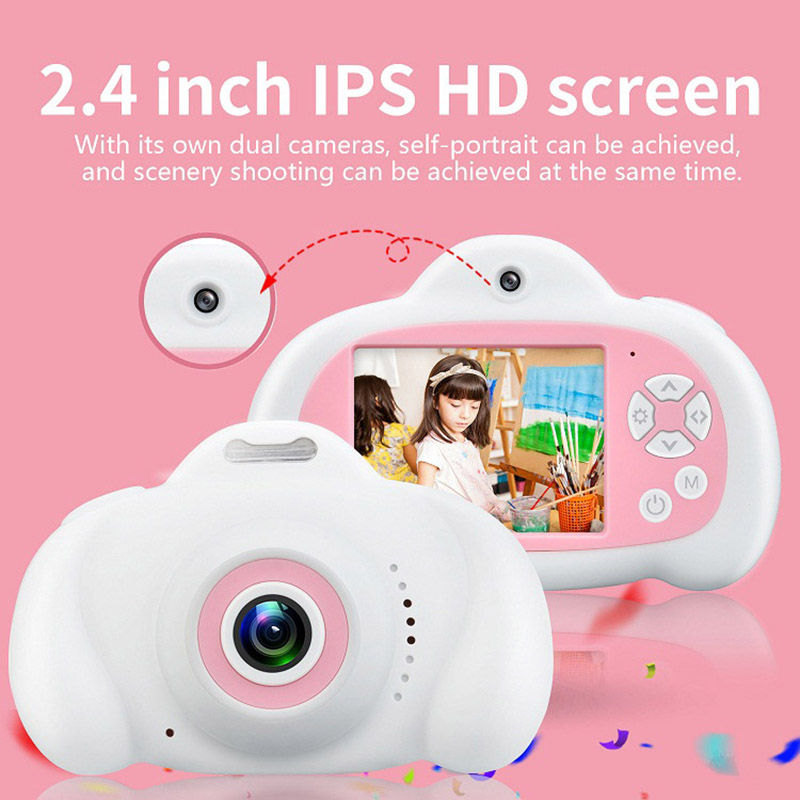 Máy chụp hình cho bé Aturos ES-P6 tích hợp chơi game, nghe nhạc, camers full HD 12MP (Màu vàng)