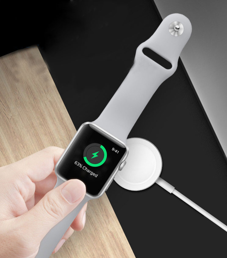 iWatch- Cáp sạc Apple Watch không dây tích hợp quickcharge và công nghệ nam châm magnetic