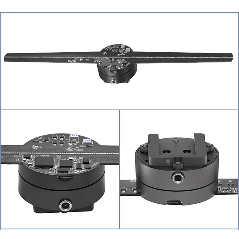 Quạt đèn LED 3D Hologram, quạt ba chiều Aturos Z2H có có Cloud và Holowall, 42cm,  384 pcs LED