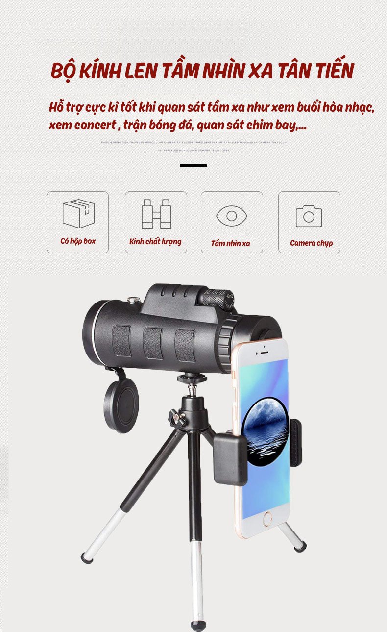 Bộ ống kính lens góc rộng tầm nhìn xa Aturos Telescope chất lượng cao