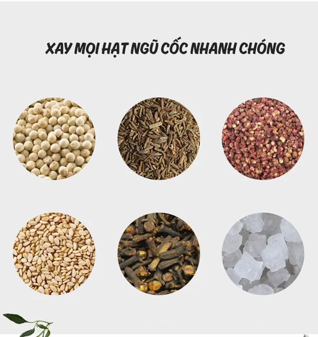 Máy xay tiêu, xay hạt ngũ cốc cầm tay 2 ngăn cùng lúc tiện lợi Aturos G52