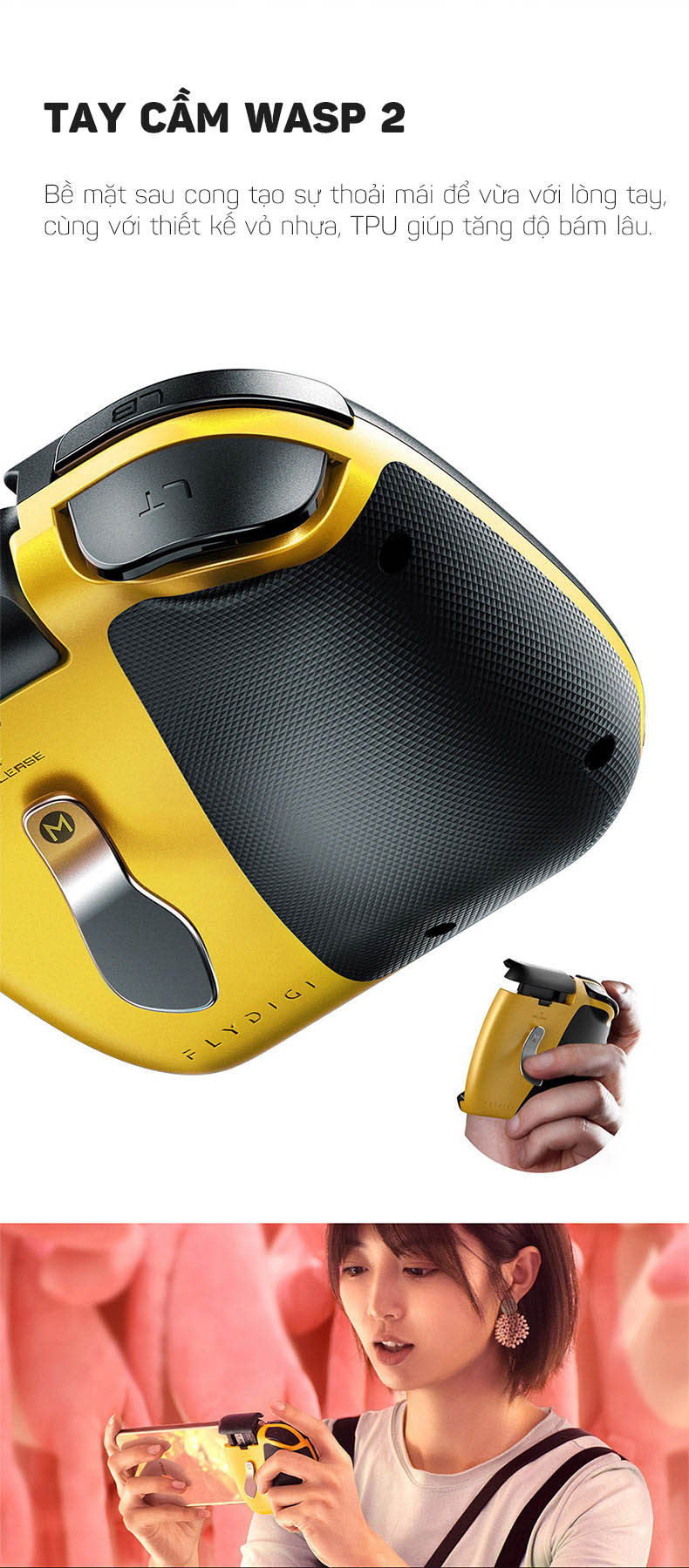 Tay cầm chơi game một bên FLydigi WASP 2