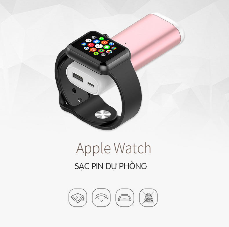 Pin sạc dự phòng cho Apple Watch 5200mah Promax WP83