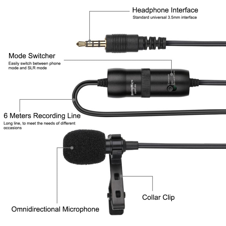 Bộ Microphone thu âm chuyên nghiệp đầu Jack 3.5mm Promax Puluz PU427