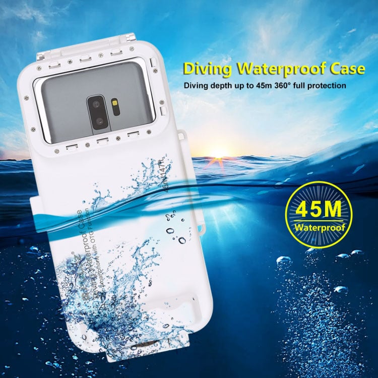 Vỏ chống nước hỗ trợ chụp ảnh, quay video dưới nước cho điện thoại Type C Promax Puluz PU9 100W (Màu trắng)