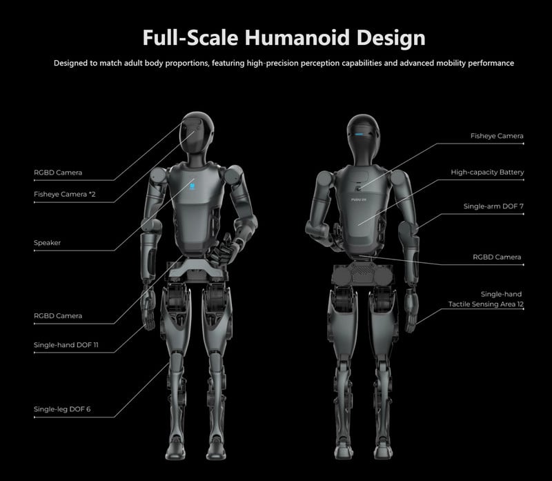 Robot hình người Pudu D9