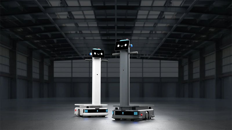 Robot phục vụ thông minh Pudu T300 robot giao hàng công nghiệp